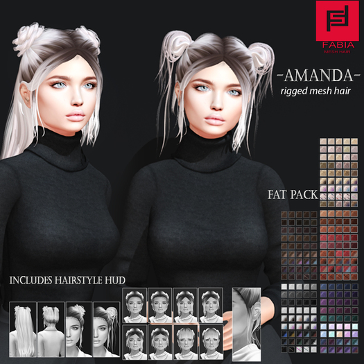 -FABIA- Mesh Hair   < Amanda> Fat Pack
