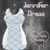::LL:: Jennifer // Baby Blue Tartan  {BOXED}