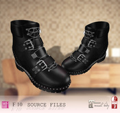 PROMO [F] Full Perm  10  Source Files Flat Short Boot