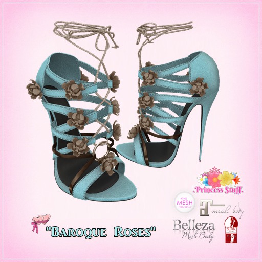 Second Life Marketplace .Princess Stuff. [Rose Kisses] Heels *Baroque