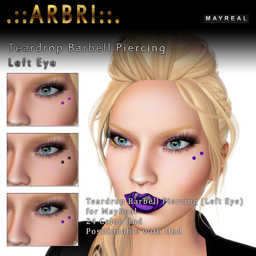 .::AS. Design::. Mayreal Teardrop Barbell L V1.0