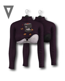 Vinyl - Scars Turtleneck/Bra Pak PURPLE
