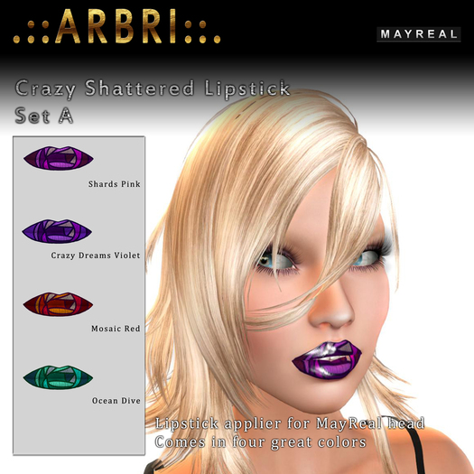 .::AS. Design::. Mayreal Crazy Shattered Lipstick