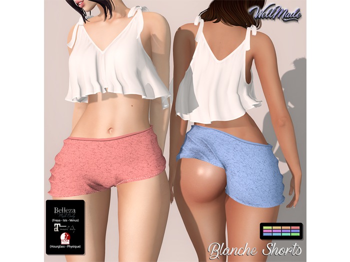 [WellMade] Blanche Shorts
