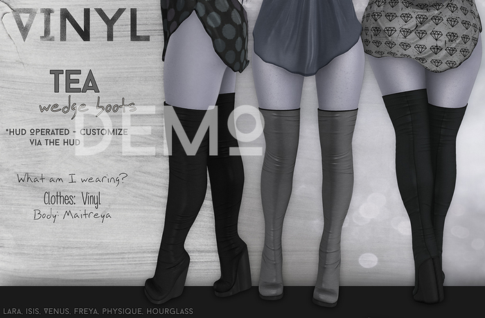 Vinyl - Tea Wedge Boots Pak DEMO