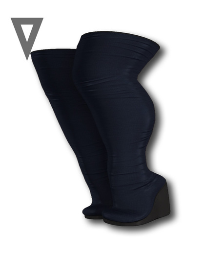 Vinyl - Tea Wedge Boots Pak navy