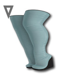 Vinyl - Tea Wedge Boots Pak soft blue