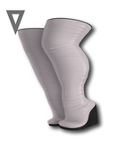Vinyl - Tea Wedge Boots Pak white