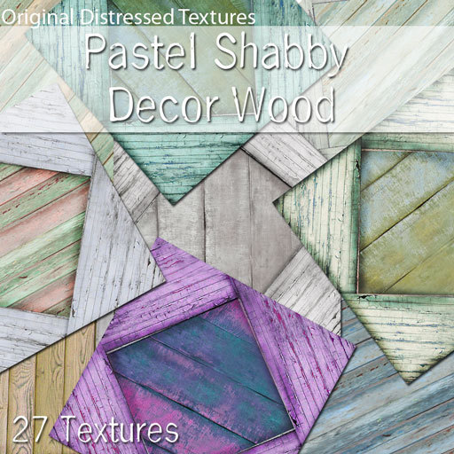 [D] Pastel Shabby Decor Wood Textures