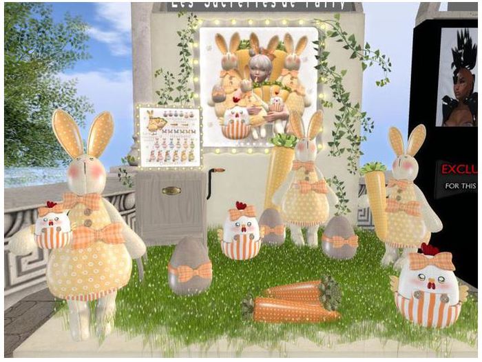 * Lil Easter Pot * Cuddle Bunny Head