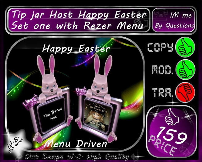 * Happy Easter * Tip jar Set * Host *