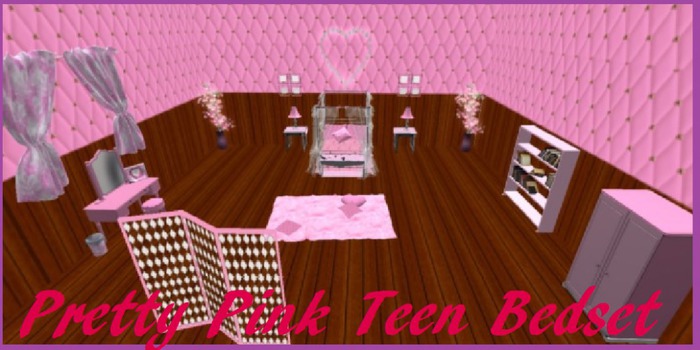 Pink P Teens Bedroom Set