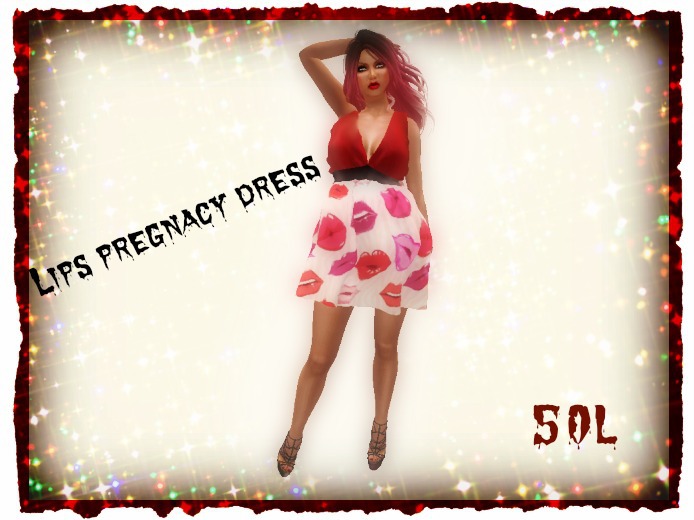 LIPS PREGNANCY DRESS