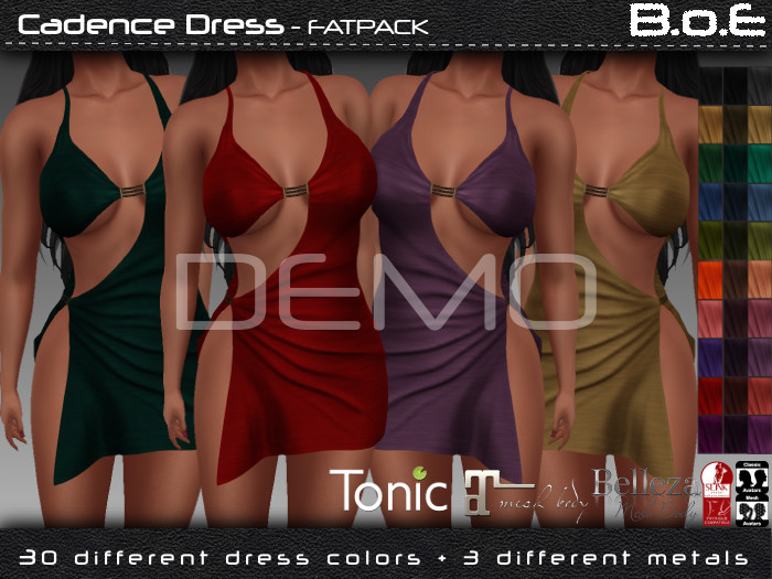 B.o.E - DEMO - Cadence Dress - FATPACK  (wear me)