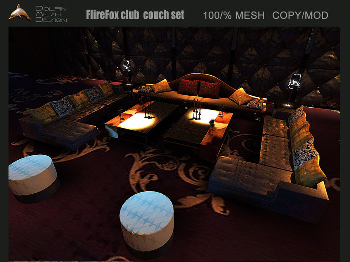 [Dolphin Design] FIireFox club  couch set