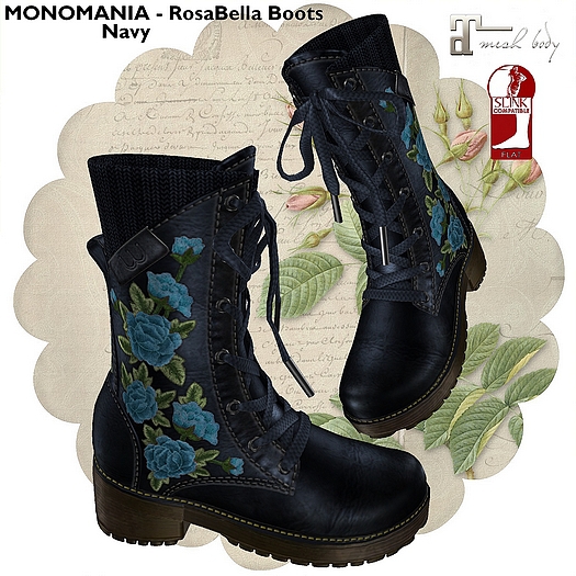 MONOMANIA - RosaBella Boots - Navy