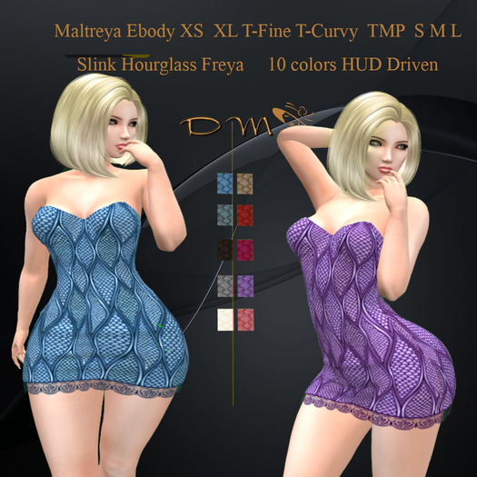 DM Design  Julia  Dress  10 colors HUD -1 [ Promo ]