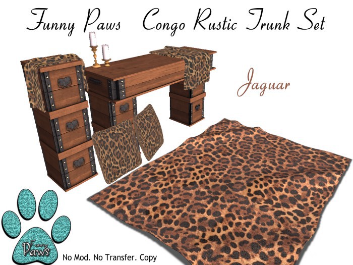 ~FP@ws! Congo Rustic Trunk Set (Jaguar)