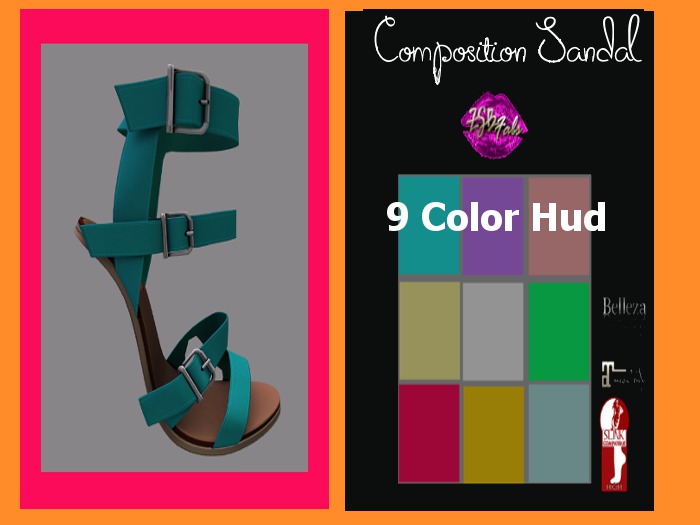 **ZSB FAB'S**COMPOSITION SANDAL SHOPPING BAG