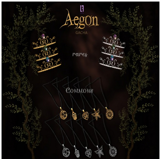 [LF] Aegon Tiara Gold Saphire RARE