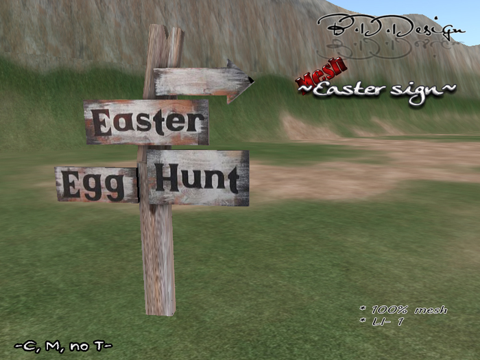 .::BDD::.Easter Sign-Egg Hunt