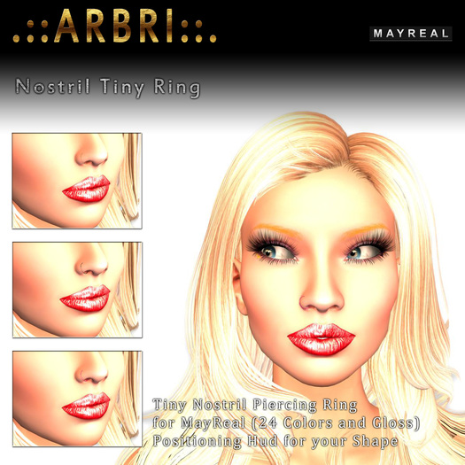 .::AS. Design::. Mayreal Nostril Tiny Ring