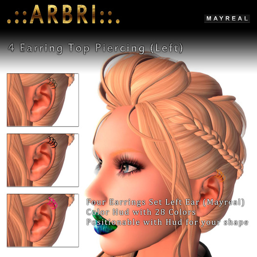 .::AS. Design::. Mayreal 4 Earrings Left