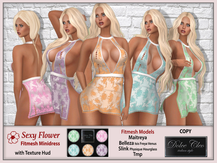 SEXY FLOWER MINIDRESS WITH HUD