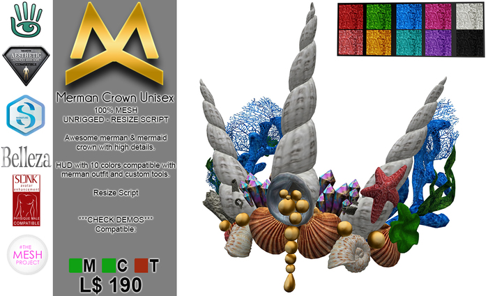 <MK> Merman Crown (Unisex)