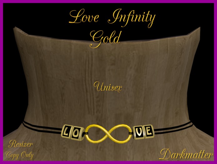 Love Infinity Gold Necklace