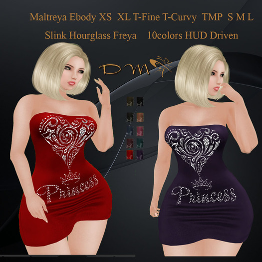 DM Design  Rona  Dress 10 colors HUD 1