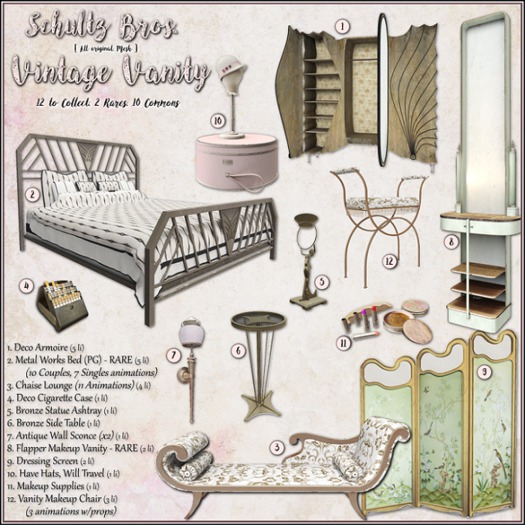 [Schultz Bros.] 12. Vanity Makeup Chair