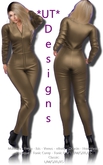 0005761 Mesh Gold Jumpsuit