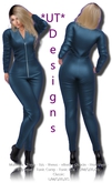 0005761 Mesh Blue Jumpsuit