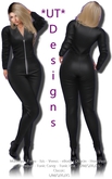 0005761 Mesh Black Jumpsuit