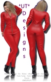 0005761 Mesh Red Jumpsuit