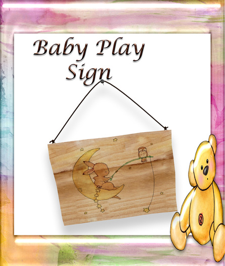 PAK Daiy's Rabbit Play Sign