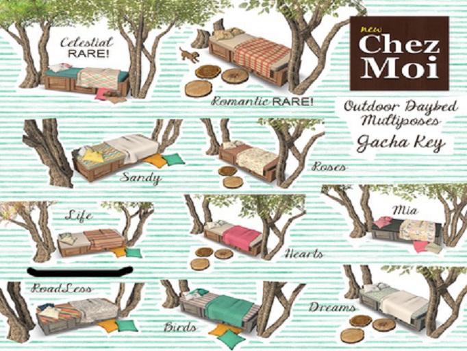 Outdoor Daybed Roses * CHEZ MOI