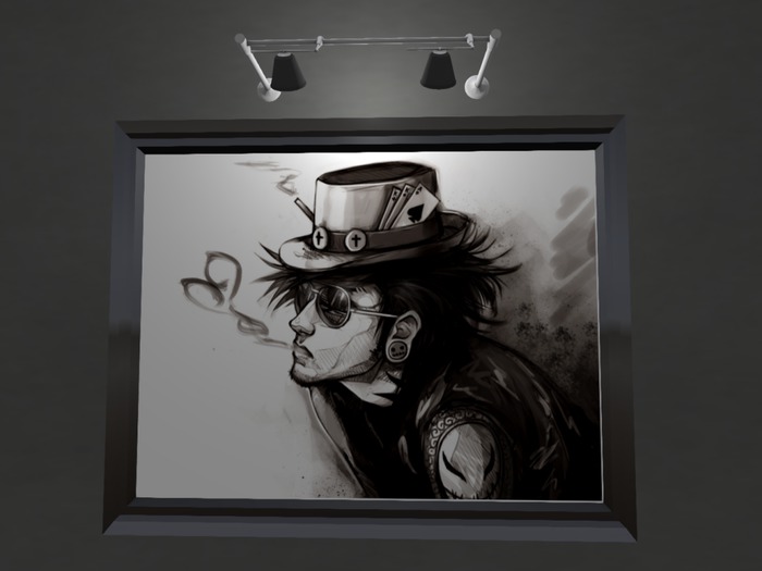 RAD-The Gambler Painting with art lightsDelivery box