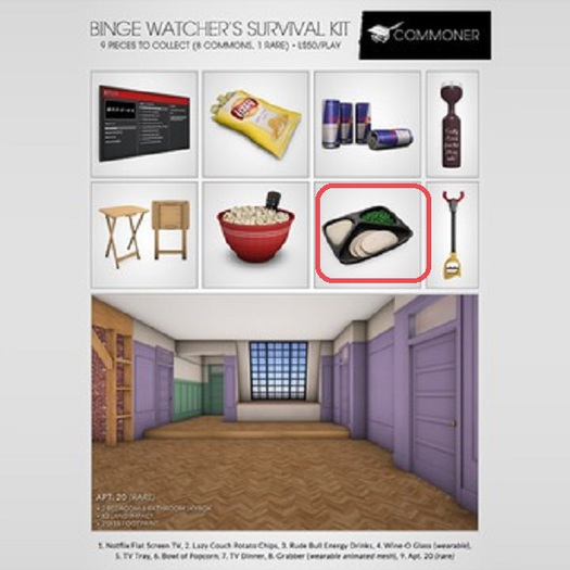 [Commoner] Binge Watcher's Survival Kit / TV Dinner