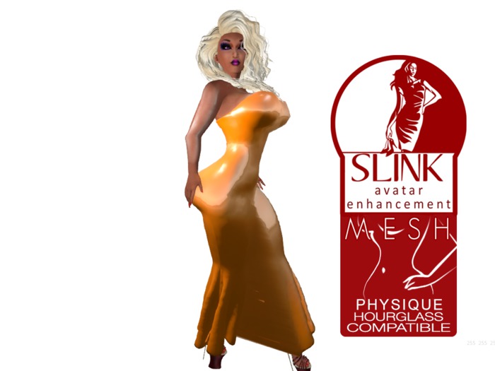 Slink Orange Hourglass Trinity  Dress