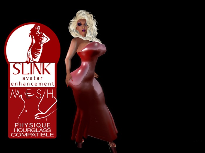 Slink Red  Hourglass Trinity  Dress By TrinityArray Daniels