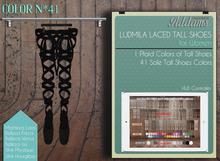  Addams "Ludmila" Mesh Laced Tall Shoes -Maitreya, Belleza, Slink #41