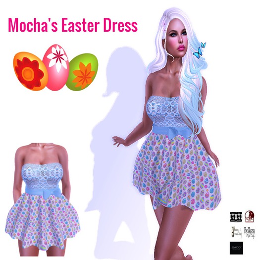 Second Life Marketplace Gift Mocha's Easter Dress