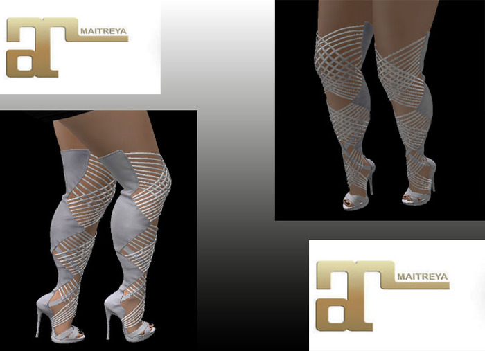 6 Blueberry - Mykonos / Boots - Maitreya - White RARE