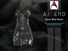 //Ascend// Jesse Mini Dress - Latex Dark Gray [ADD ME]