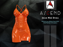 //Ascend// Jesse Mini Dress - Latex Orange [ADD ME]