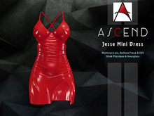 //Ascend// Jesse Mini Dress - Latex Red [ADD ME]
