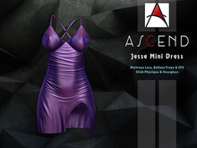 //Ascend// Jesse Mini Dress - Metallic Purple [ADD ME]