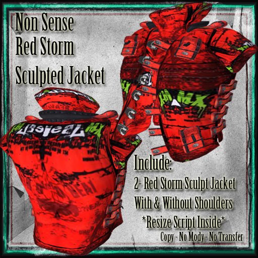 Non Sense Sculpt Jacket Red Storm Box